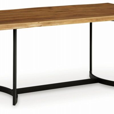 Signature Design by Ashley | Dining Room Rectangular Dining Room Table with Solid Wood Live Edge Top