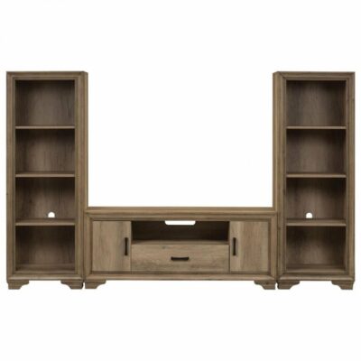 Liberty Furniture | Living Room Farmhouse Entertainment Center with Piers