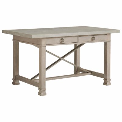 Barclay Butera | Dining Room Seaboard Counter Height Bistro Table with Concrete Top and 4 Drawers