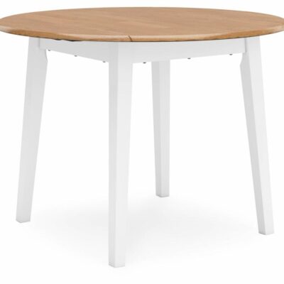 Signature Design by Ashley | Dining Room Casual Round Dining Table with Drop Leaves