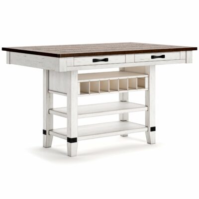 Signature Design by Ashley | Dining Room Counter Height Dining Table with Storage