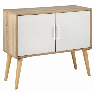 Signature Design by Ashley | Living Room Natural/White Accent Cabinet