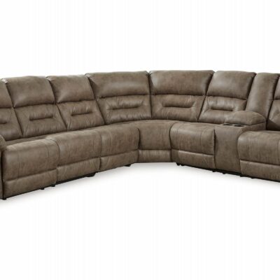 Signature Design by Ashley | Living Room Contemporary 4-Piece Power Reclining Sectional Sofa