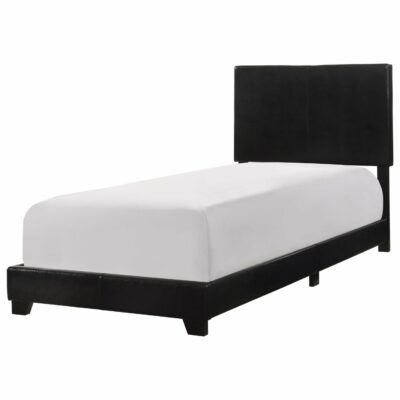 Crown Mark | Kids Transitional Twin Bed with Upholstered Headboard