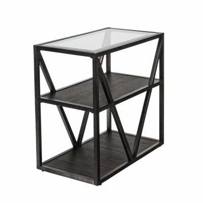 Liberty Furniture | Living Room Contemporary Chair Side Table with Glass Top