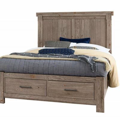 Vaughan Bassett | Bedroom Transitional Rustic Queen Dovetail Storage Bed