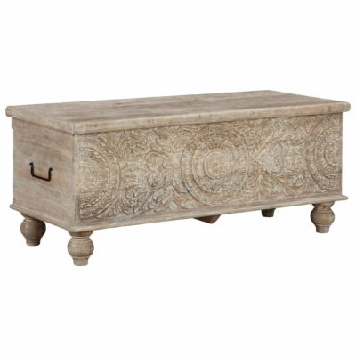 Signature Design by Ashley | Living Room Solid Wood Accent Storage Bench