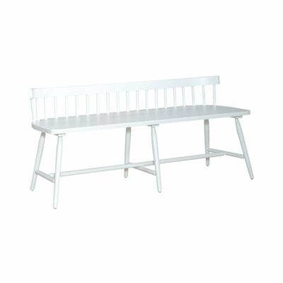 Liberty Furniture | Living Room Modern Farmhouse Low-Back Spindle Bench