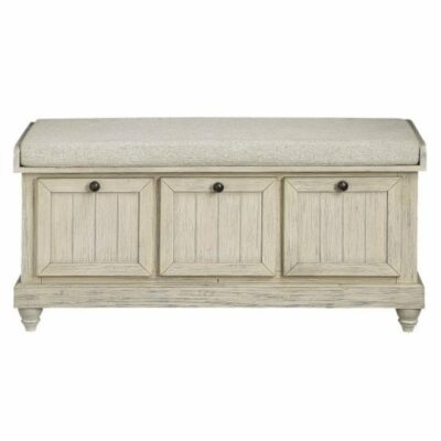 Homelegance | Living Room Farmhouse Lift Top Storage Bench with Upholstered Seat