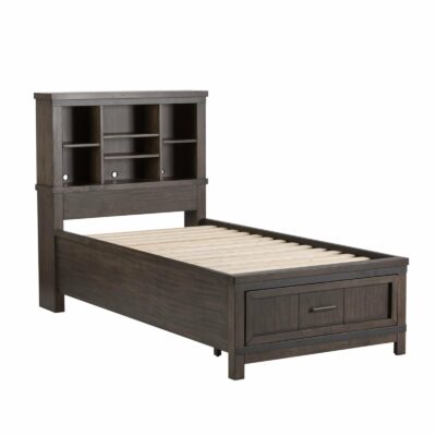 Liberty Furniture | Kids Transitional Twin Bookcase Bed with Storage Footboard