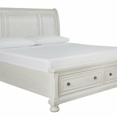 Signature Design by Ashley | Bedroom Queen Sleigh Bed with Storage