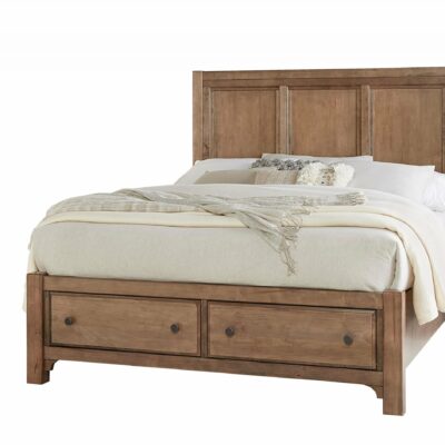 Vaughan Bassett | Bedroom Traditional Farmhouse Queen Panel Storage Bed