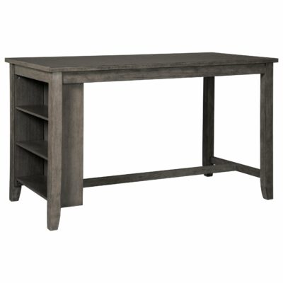 Signature Design by Ashley | Dining Room Relaxed Vintage Counter Height Table with Adjustable Shelves