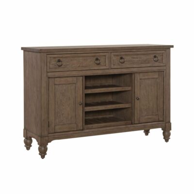 Liberty Furniture | Dining Room Transitional 2-Drawer Buffet with Wine Storage