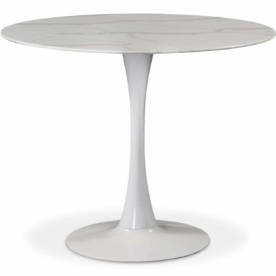 Meridian Furniture | Dining Room Tulip White Dining Table (3 Boxes)