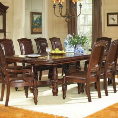 Steve Silver | Dining Room Traditional Rectangular Dining Table with 24″ Leaf