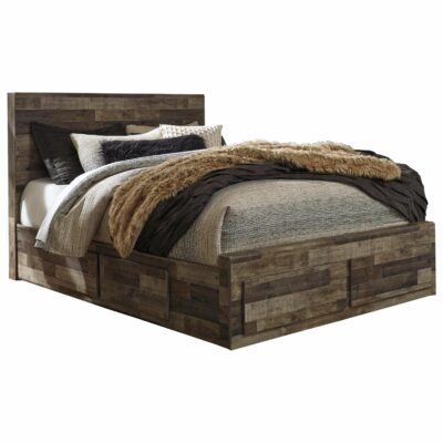 Benchcraft | Bedroom Rustic Modern Queen Storage Bed with 6 Drawers