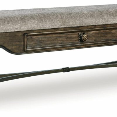 Signature Design by Ashley | Dining Room Traditional 63″ Upholstered Dining Storage Bench