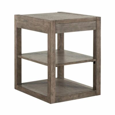 Liberty Furniture | Living Room Contemporary Chairside Table with Open Shelving