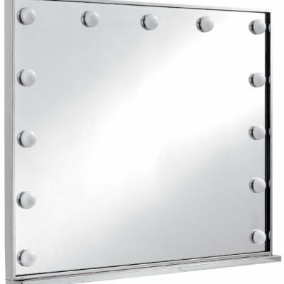 Meridian Furniture | Accents & Decor Hollywood Chrome Mirror