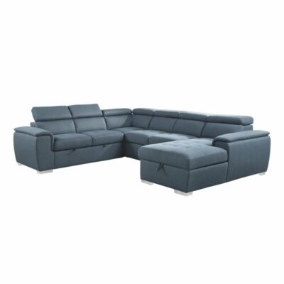 Homelegance | Living Room Contemporary 4-Piece Sectional Sofa with Pull-Out Bed