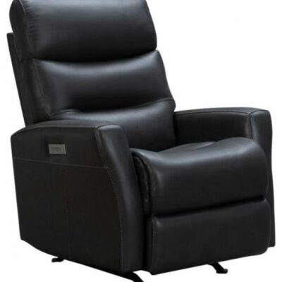 Barcalounger | Living Room Donavan Leather Power Rocker Recliner – Matteo Smoke Gray