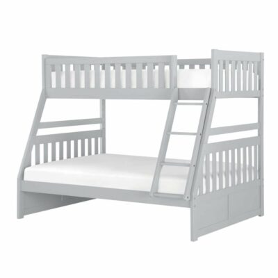 Homelegance | Kids Transitional Twin/Full Bunk Bed with Ladder