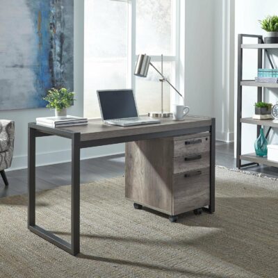 Liberty Furniture | Home Office Contemporary 2-Piece Desk Set with Locking Drawer