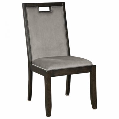 Signature Design by Ashley | Dining Room Dining Upholstered Side Chair with Gray Velvet Fabric