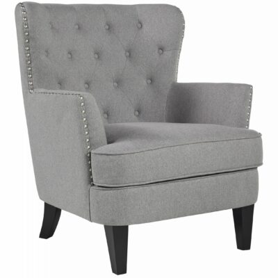 Signature Design by Ashley | Living Room Transitional Accent Chair with Tufted Back and Nailhead Trim