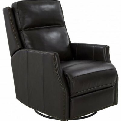 Barcalounger | Living Room Aniston Power Swivel Glider Recliner With Adjustable Headrest- Bennington Fudge