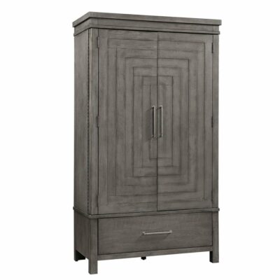 Liberty Furniture | Bedroom Contemporary 2-Door Armoire with Adjustable Interior Shelves