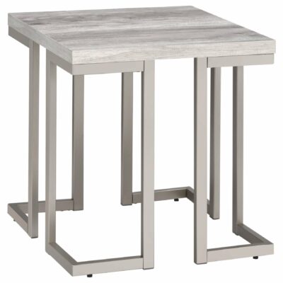 Steve Silver | Living Room Contemporary End Table with Scratch Resistant Silvershield® 3D PVC Laminate Top