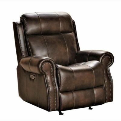 Barcalounger | Living Room Demara Leather Power Recliner With Adjustable Headrest – Tonya Brown