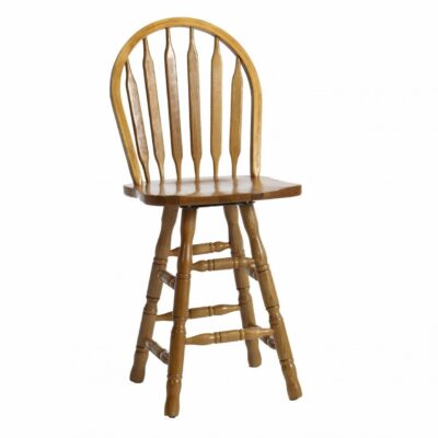 Intercon | Dining Room 30″ Turned Arrow Back Stool with Swivel