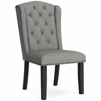 Signature Design by Ashley | Dining Room Dining Upholstered Side Chair with Tufted Wingback and Nailhead Trim