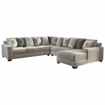 Benchcraft | Living Room Contemporary 4-Piece Sectional with Right Chaise