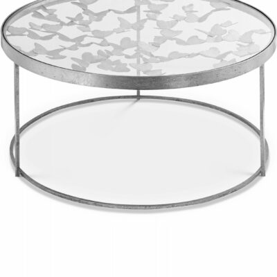 Meridian Furniture | Living Room Contemporary Silver Butterfly Coffee Table