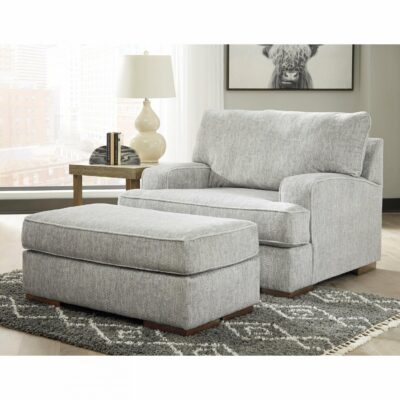 Benchcraft | Living Room Contemporary Chair and Ottoman Set