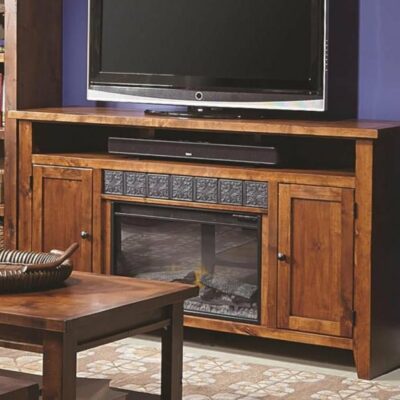 Aspenhome | Living Room 2 Door Entertainment Console with Fireplace