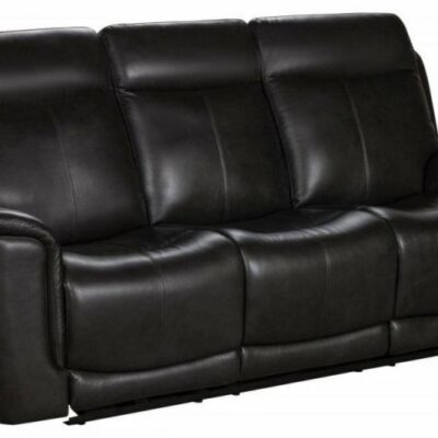 Barcalounger | Living Room Burbank Power Reclining Sofa With Power Lumbar and Adjustable Headrests – Matteo Smokey Gray