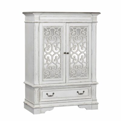 Liberty Furniture | Bedroom Traditional Double Door Chest with Antique Mirrored Panels