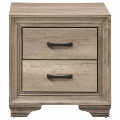 Liberty Furniture | Bedroom Farmhouse 2-Drawer Nightstand with Double Bead Molding