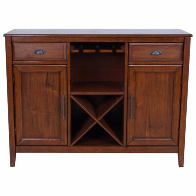 New Classic | Dining Room 2-Drawer and 2-Door Server with Built In Stemware Rack