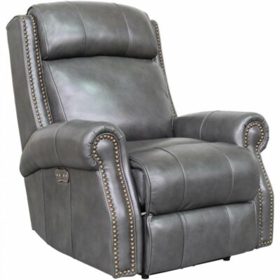 Barcalounger | Living Room Blair Powered Recliner With Adjustable Headrest-Wrenn Gray