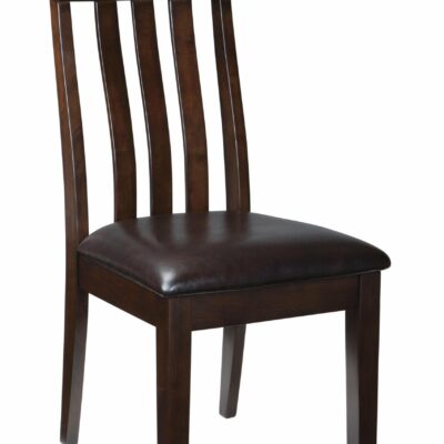 Signature Design by Ashley | Dining Room Slat Back Dining Upholstered Side Chair w/ Lumbar Support