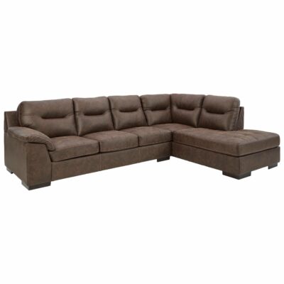 Signature Design by Ashley | Living Room Faux Leather 2-Piece Sectional with Right Chaise