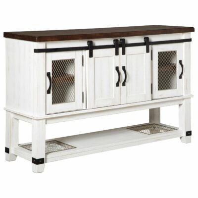 Signature Design by Ashley | Dining Room Dining Room Server with Sliding Barn Doors