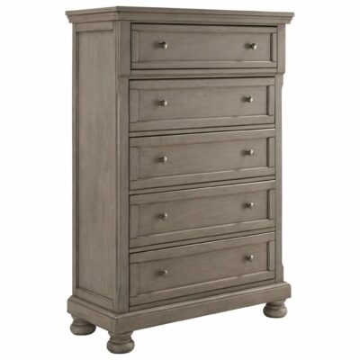 Signature Design by Ashley | Bedroom Casual 5-Drawer Chest with Bun Feet