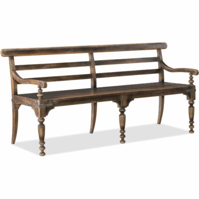 Hooker Furniture | Dining Room Traditional Dining Bench with Turned Legs